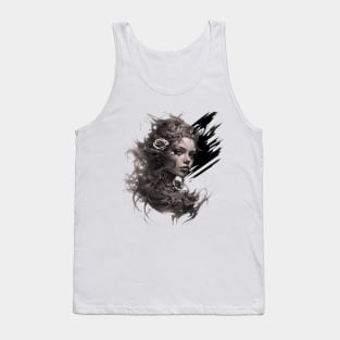 "Elegy of the Rose: Dance of Dreams and Brushstroke Magic" Tank Top